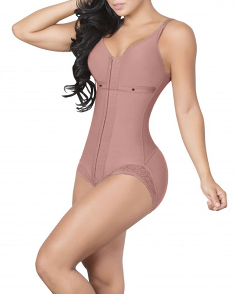 Bodysuit with Corset Bra Shapewear Waist Slimming Girdles High Compression Garments Bodysuit