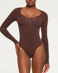 Tummy Shaping V Neck Slimming Thong Bodysuit