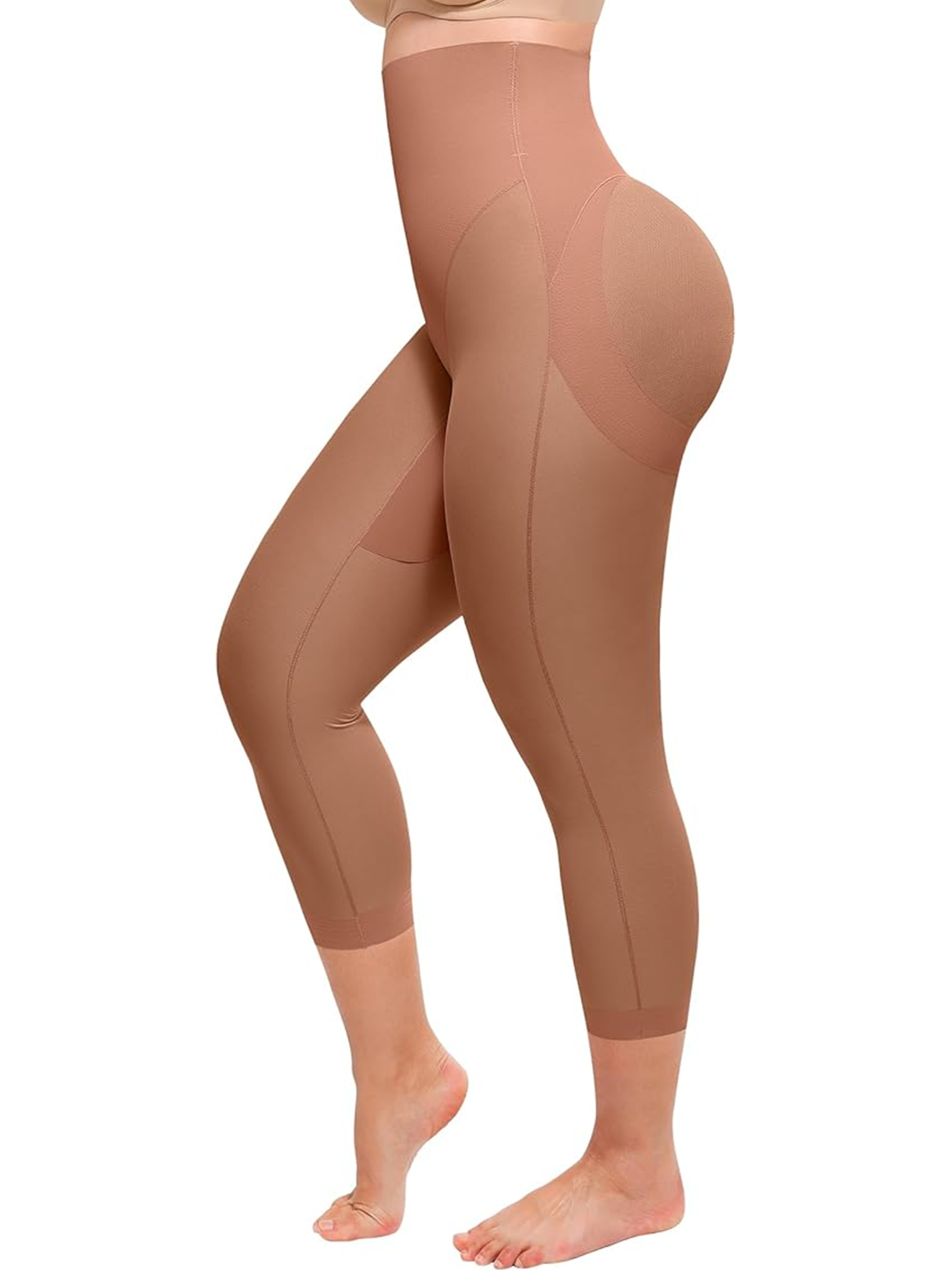 Seamless Tight Shaping Hip Lifting Capri Pants