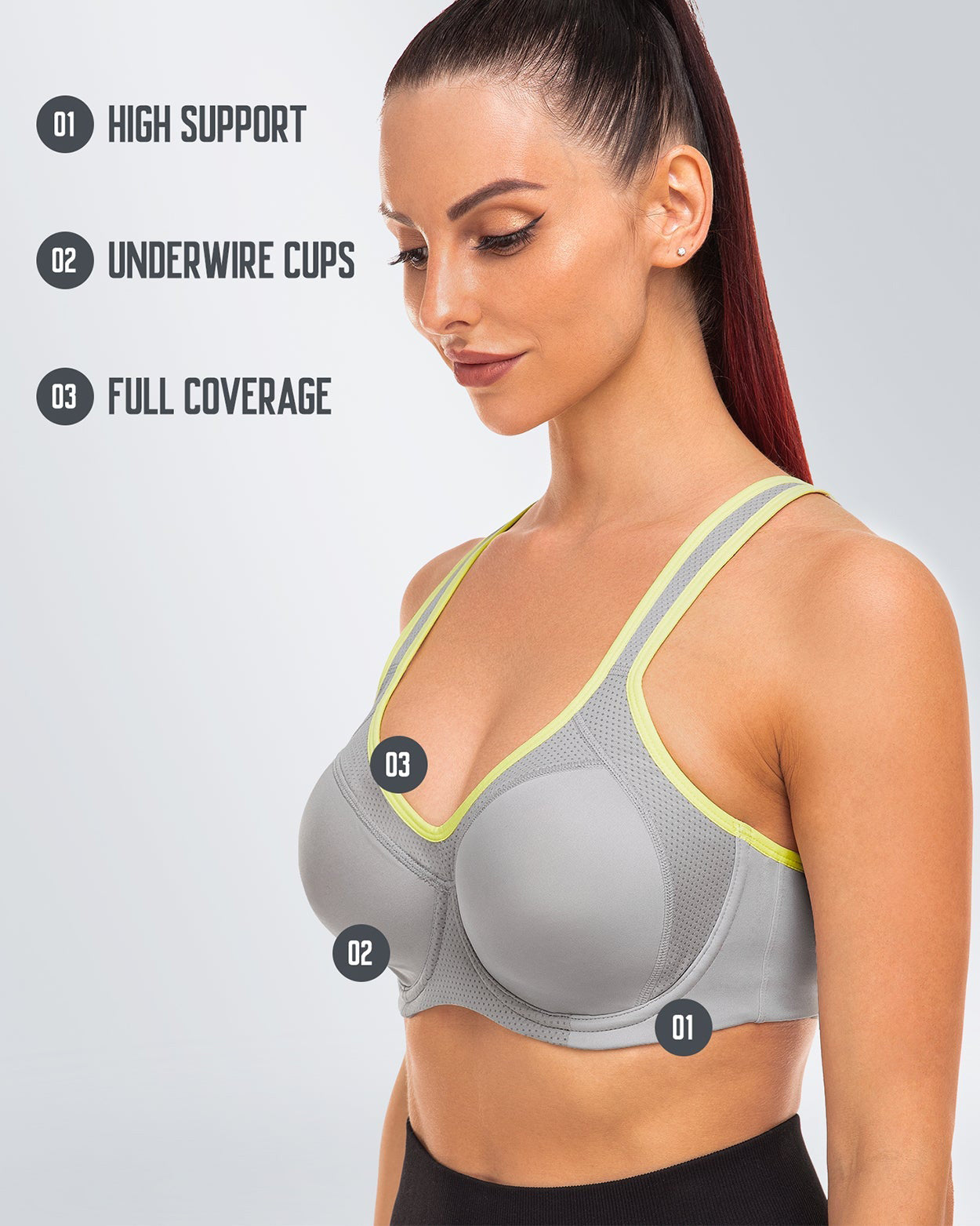 Underwire Full Support Plus Size Bra