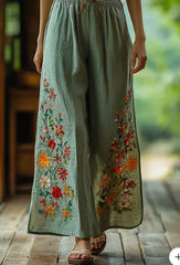 Pants Linen Wild Wide Legs