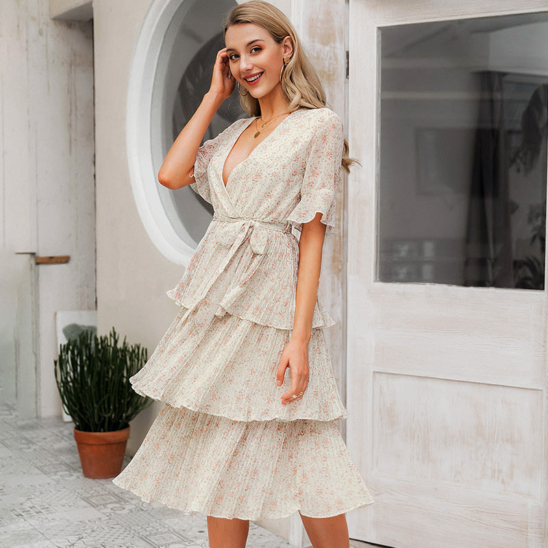 Fairy Cascading Ruffle Dress