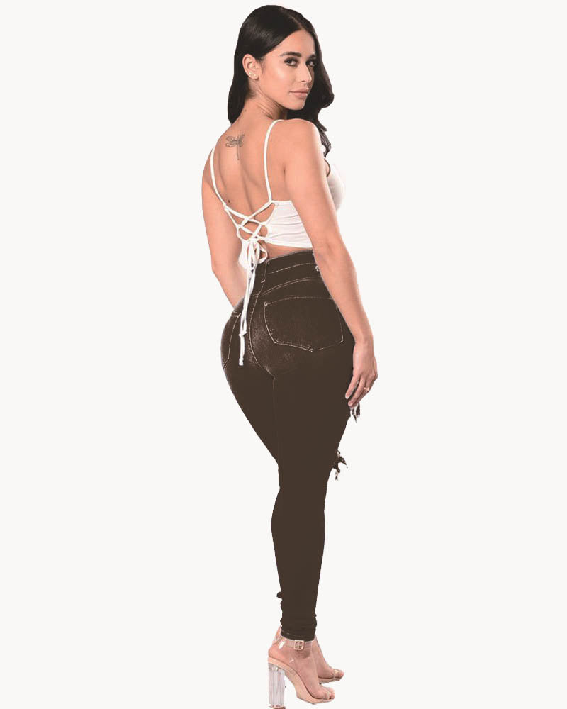 Ripped Denim Pants