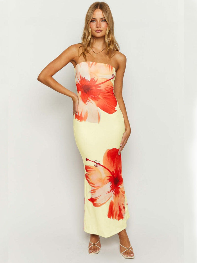Leisure Vacation Tube Top Dress