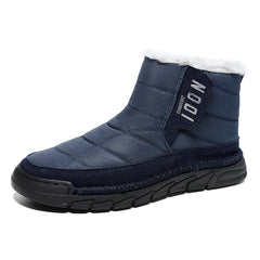 Plus-size Mens Snow Waterproof Non-slip Cotton Boots With A Warm