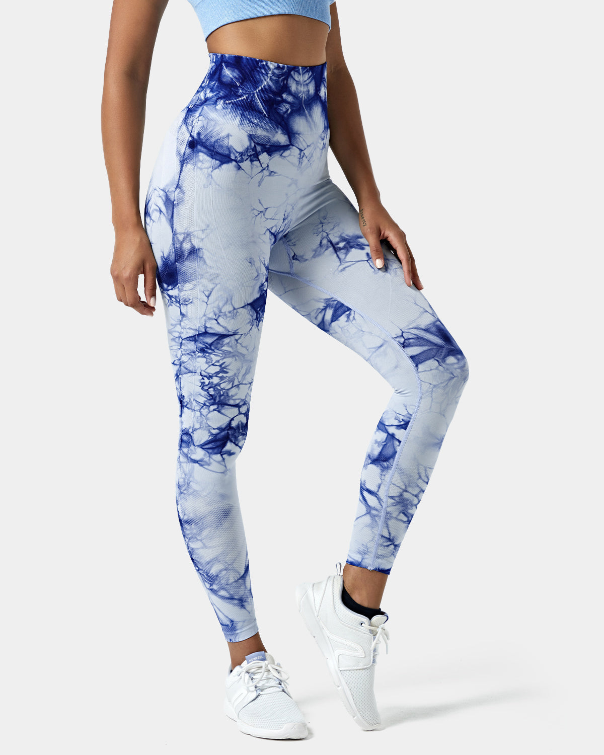 Seamless Flow High Waisted Tie Dye 7/8 Leggings