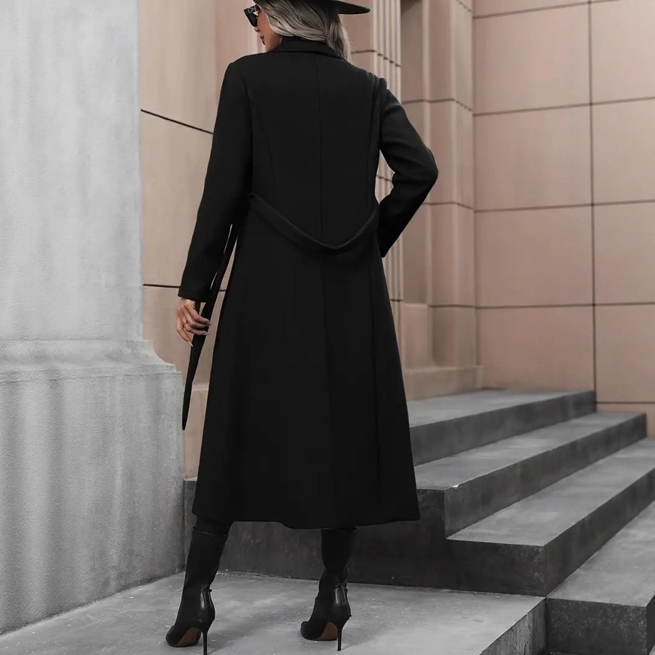 Minimalist Basic Belt King-size Coat