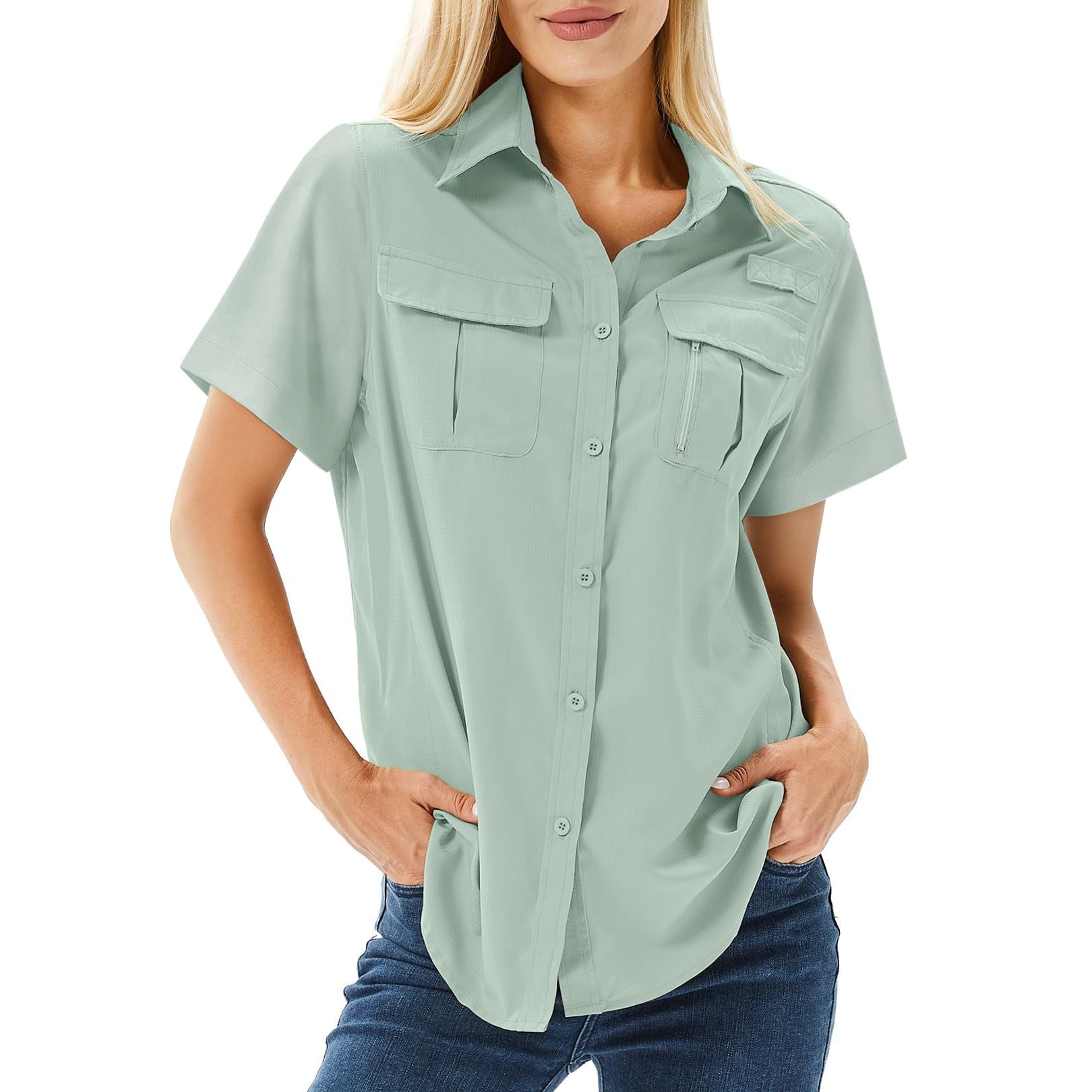 Multi-pocket Breathable UV-protective Lightweight Outdoor Shirt