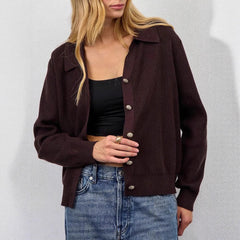 V-neck Casual Knitted Cardigan
