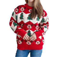 Christmas Casual Knitted Sweater For Loose Pullover
