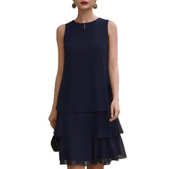 Casual Multi-Layer Chiffon Flowy Dress Style