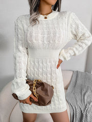 Casual Twisted Waist-cinching Bodycon Dress With A Sweater Dress Base