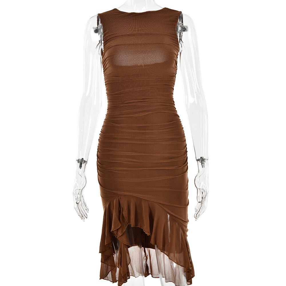 Slim Skinny Sleeveless Dress For Party Club Dresses