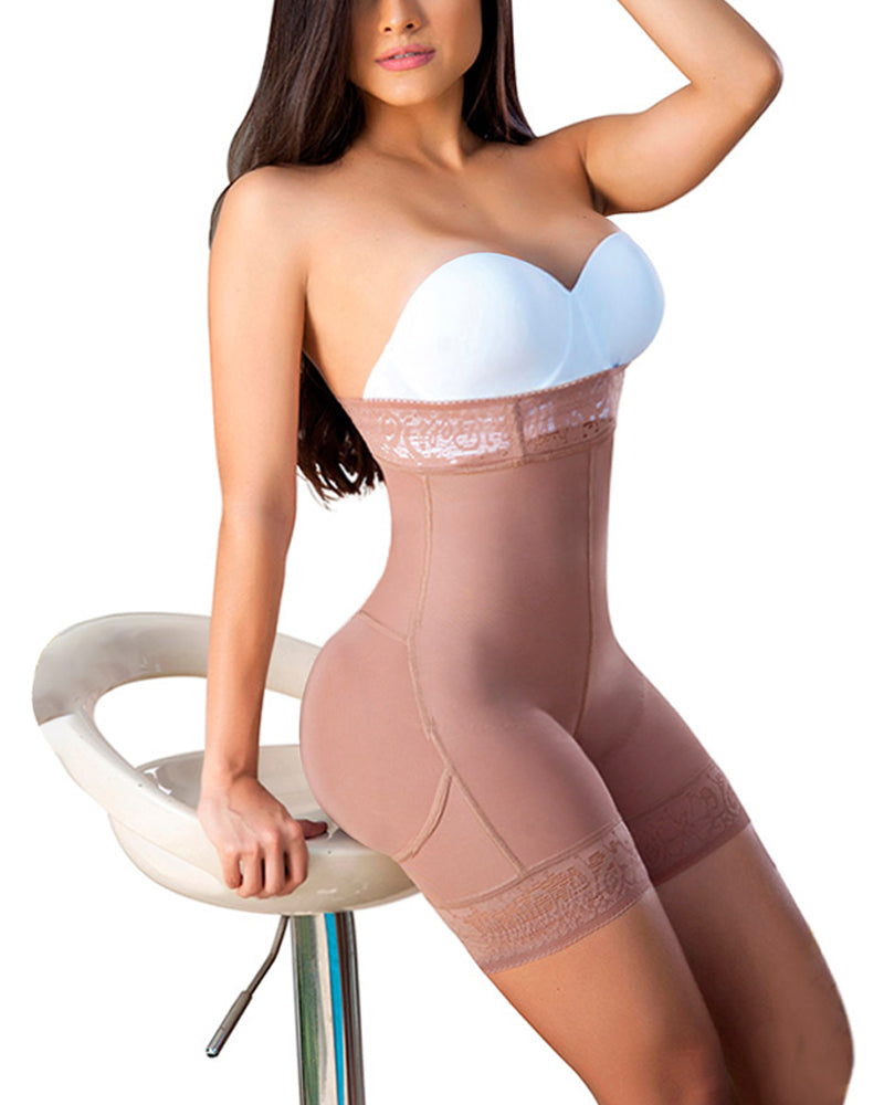 Butt Lifter (Crotch With Zipper) Seamless Slimming Shorts