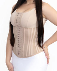 Waist Trainer for Workout Waist Cincher Tummy Control Steel Hourglass Shapewear Vest with Bra