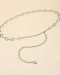 Versatile metal flower waist chain