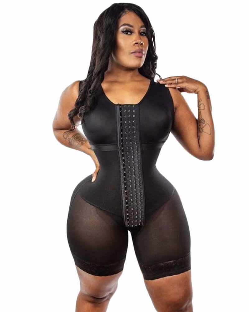 Compression Garments Tummy Control Fajas Adjustable Hook And Eye Front Closure Shapewear Post Liposuction