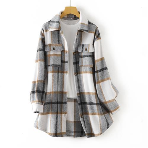 Casual Long Shirt Coat Women