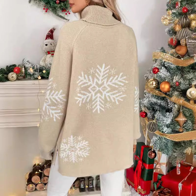 High Collar Christmas Sweaters Clothing