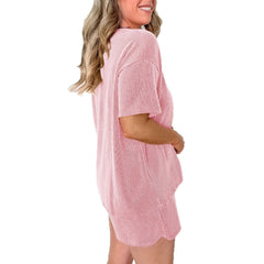 Loose Casual Short-sleeved Shorts Suit Women