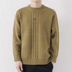 Men's Round Neck Knitted Sweater