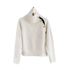 Turtleneck Two Wear Long-sleeved Sweater Women