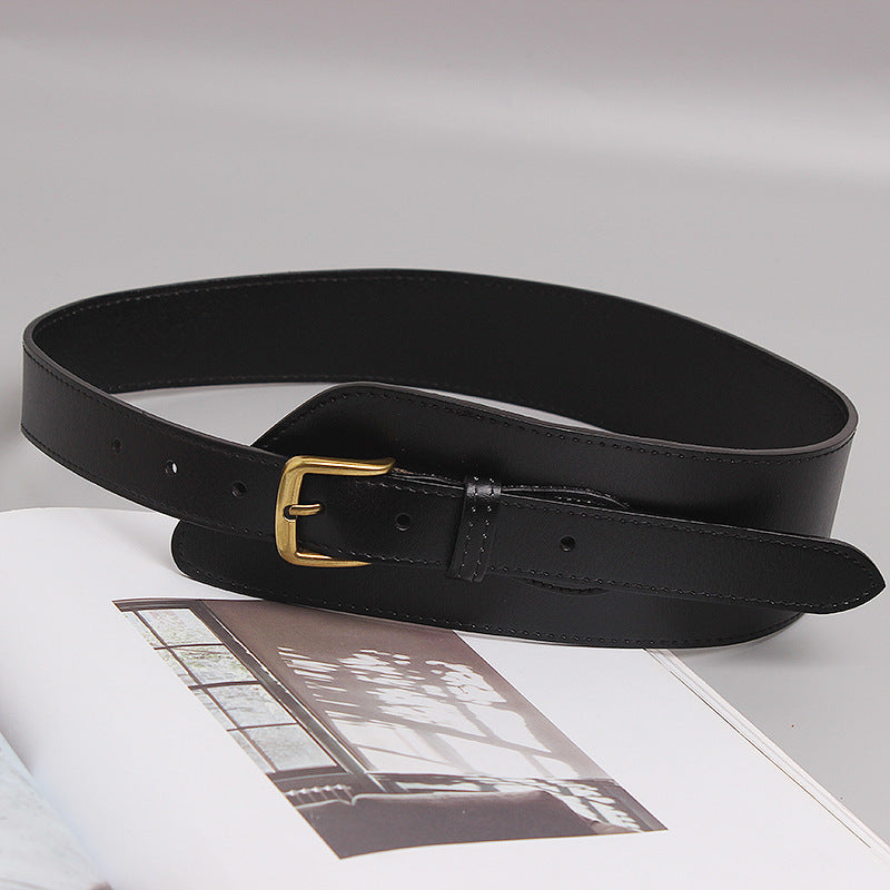 Irregular Leather All Match Belt Fashion