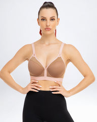 V Neck Full Figure Running Workout Bras