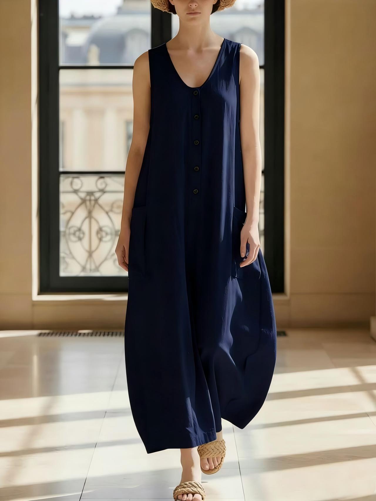 Sleeveless Casual Holiday Womens Dress
