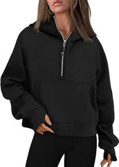 Zipper Hoodies Sweatshirts With Pocket Loose Sport Tops Long Sleeve Pullover Sweaters Fall Outfits Clothing