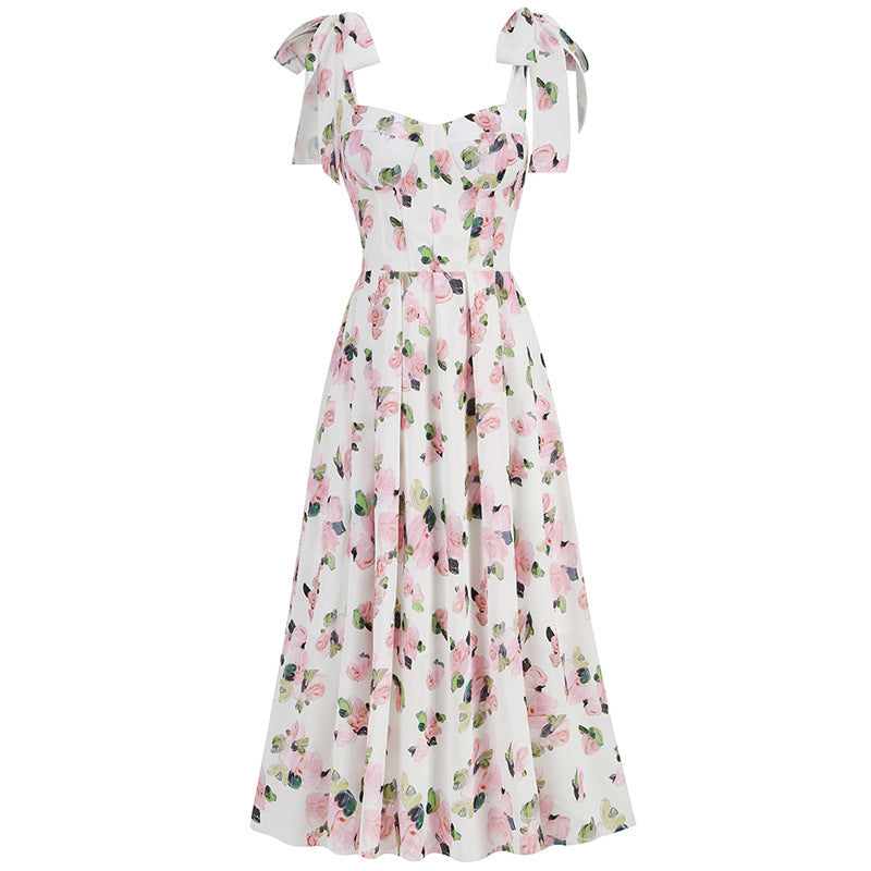 Fall Style High-end Shoulder Strap Suspender Skirt For Women