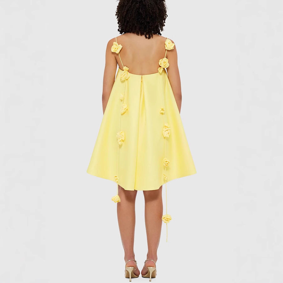 Spring Camisole Satin Dress From Europe And The US