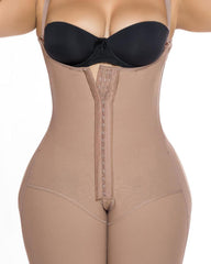 Knee Length Underbust Body Shaper Fajas For Postpartum Girdle Body Shaper
