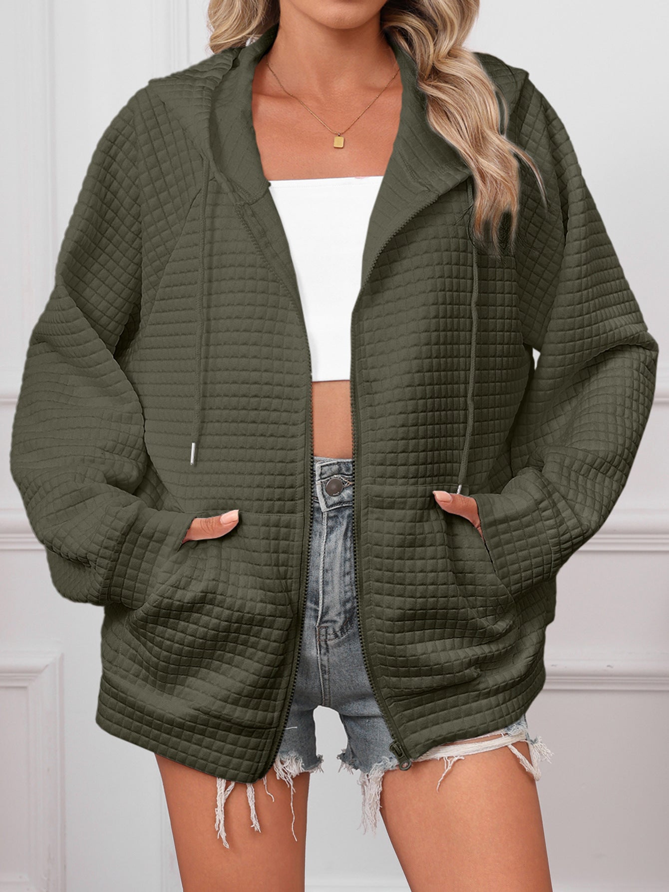 Casual Zipper Jacket Coat