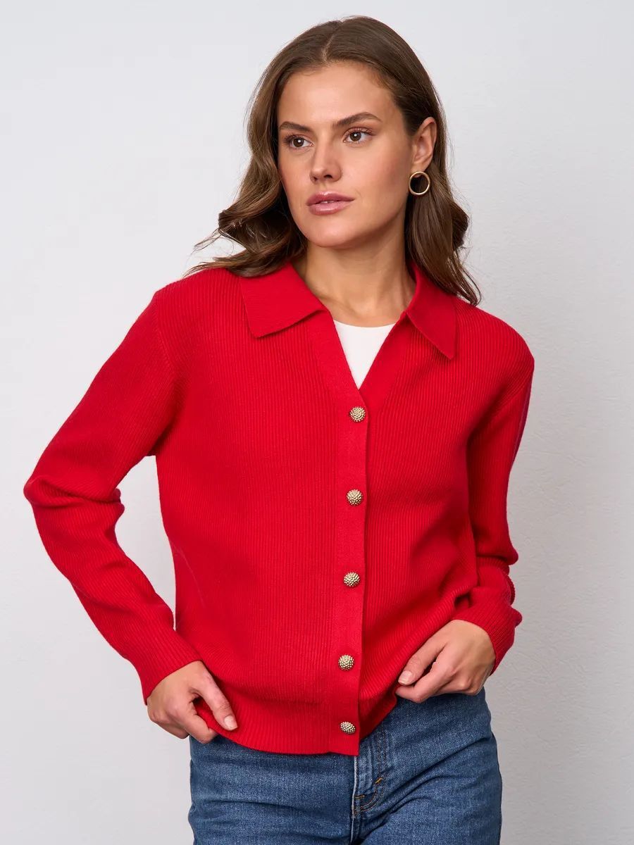 V-neck Casual Knitted Cardigan