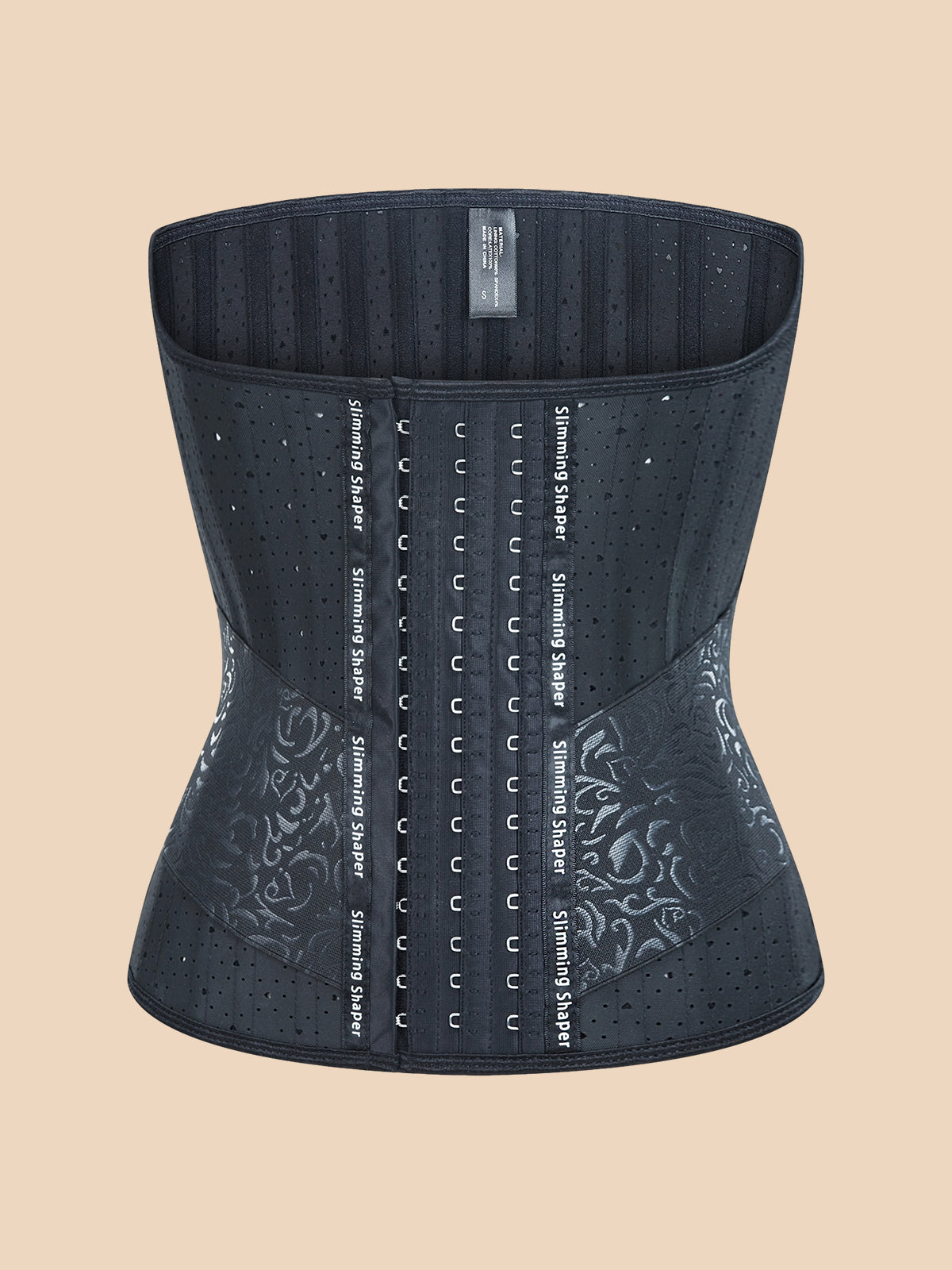 Patterned multi-air ventilated adjustable 25 steel girdle