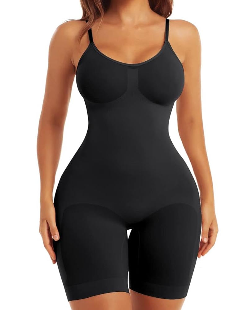 High Elastic Adjustable Strap Bodysuit Tummy Control Thigh Seamless Sculpting Underwear Slimming Bodyshaper