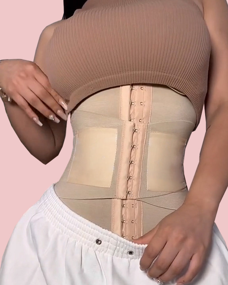 Underbust Waist Corsets Breathable Girdle Tummy Control Hourglass Postpartum Body Shaper