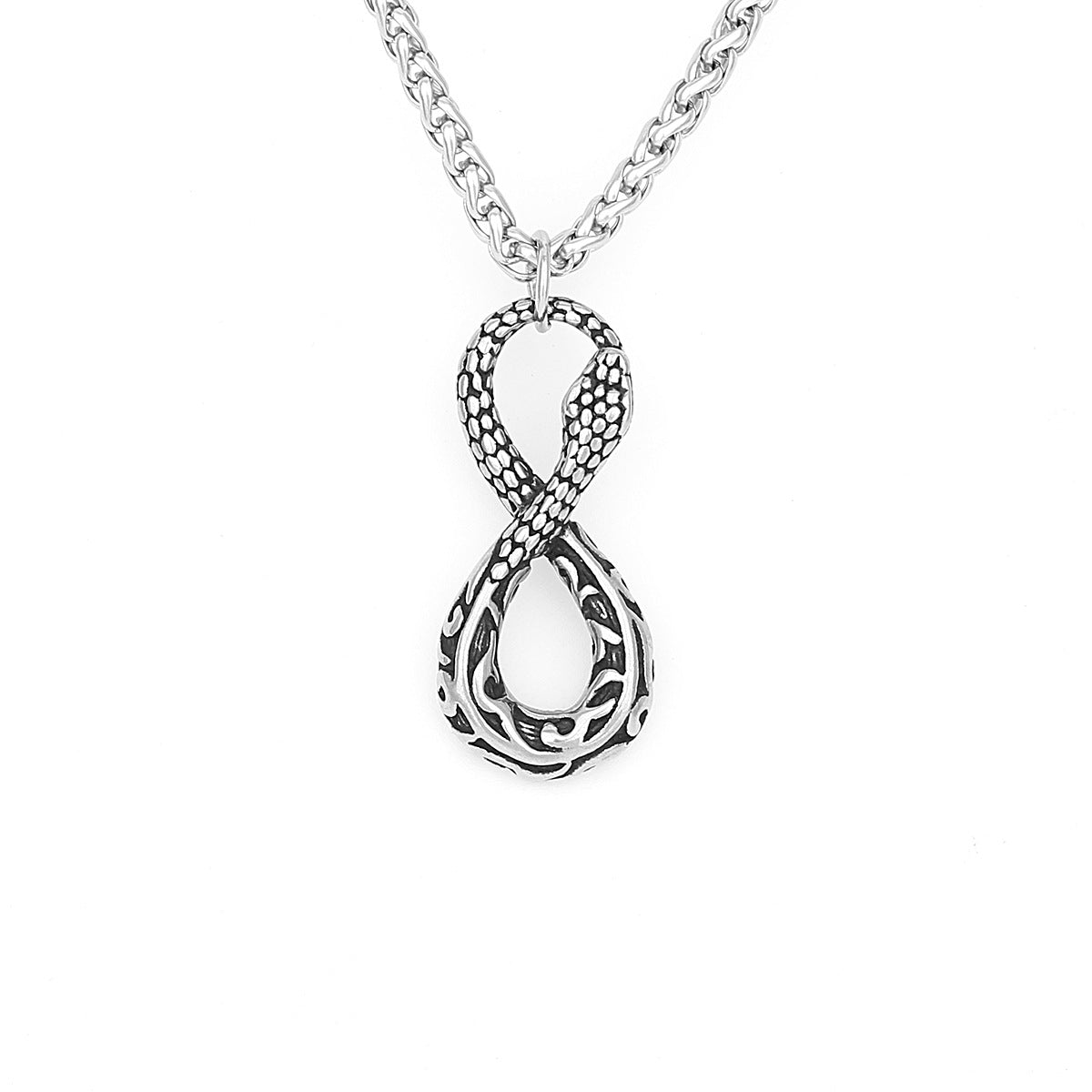 8-Character Snake Minimalist Necklace