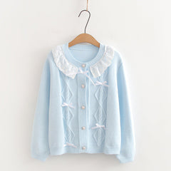Bow Lace Trim Patchwork Top Women