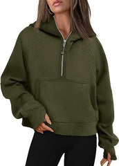 Zipper Hoodies Sweatshirts With Pocket Loose Sport Tops Long Sleeve Pullover Sweaters Fall Outfits Clothing