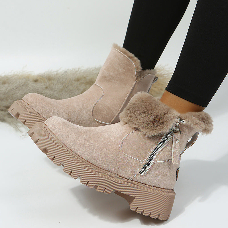 Snow Boots Velvet Warm Cotton Shoes Plus Size