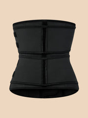 Corset Latex Buckle Waist Corset Belt LATEX Rubber Straps Corset