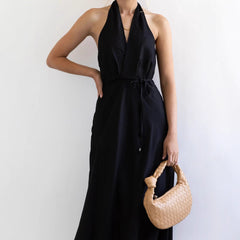 Halterneck Backless Dress