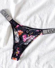 Low Waist T Pants Narrow Edge Water Diamond Underwear Sports Hip Lifting Thong Breathable Invisible