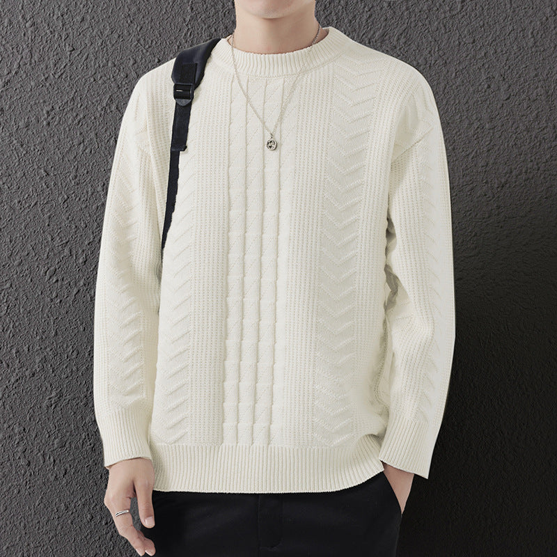 Men's Round Neck Knitted Sweater