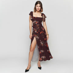 Spring And Halter Straps Bustier Floral Dresses
