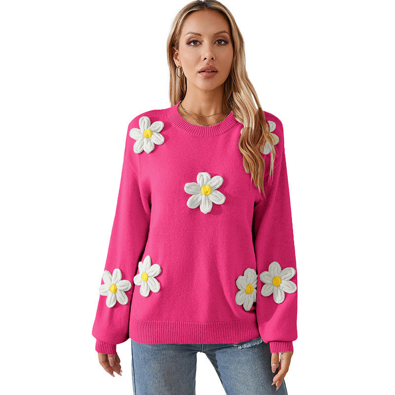 Knitted Round Neck Pullover Sweater