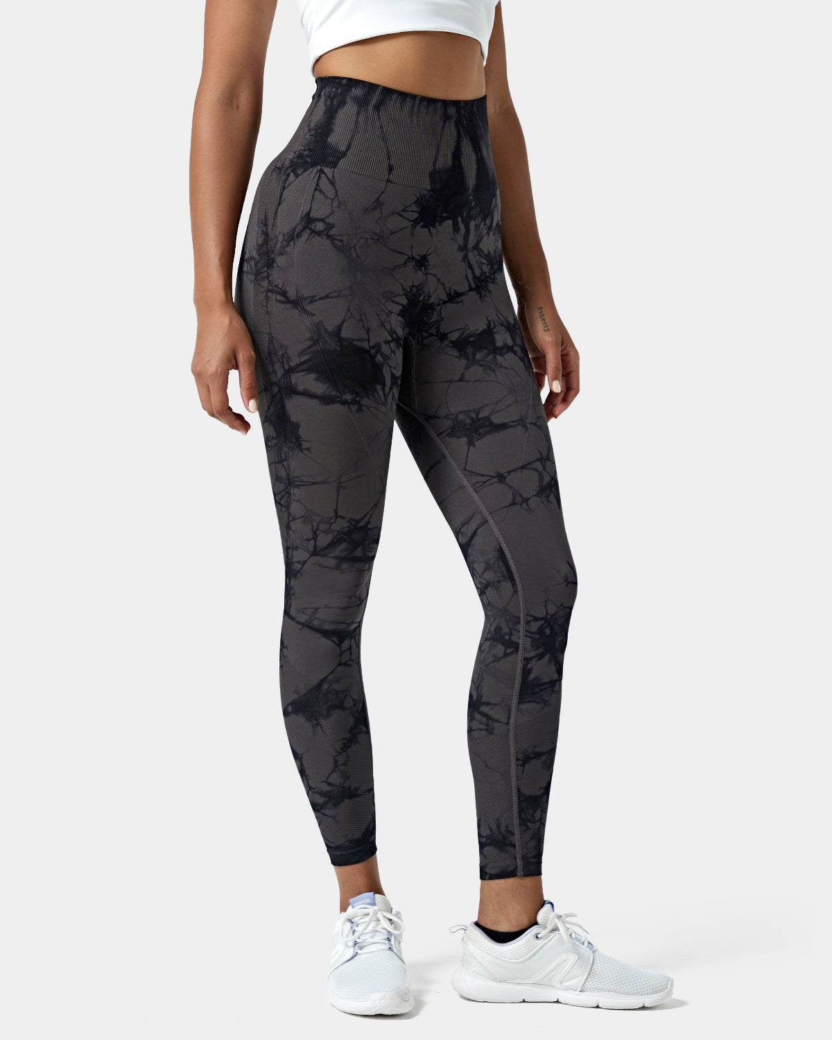 Seamless Flow High Waisted Tie Dye 7/8 Leggings