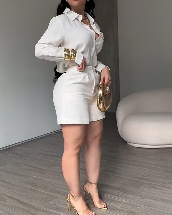2 Piece Sets For Fashion Casual Shirts And Shorts